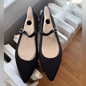 Rothy's Black Point Mary Janes. NWT. Size 9